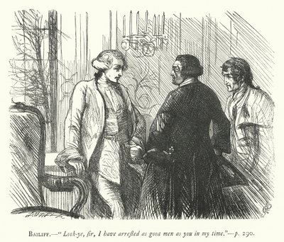 Ilustración para The Good-Natured Man de George John Pinwell