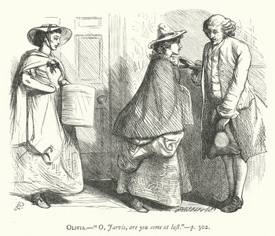 Ilustración para El hombre de buen carácter (grabado) de George John Pinwell