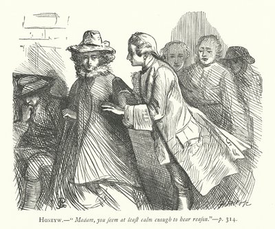 Ilustración para El hombre de buen carácter (grabado) de George John Pinwell