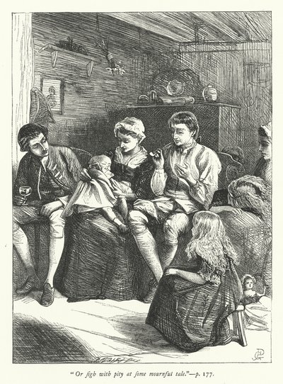 Ilustración para El viajero de George John Pinwell