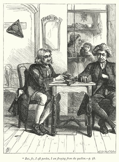 Ilustración para The Vicar of Wakefield de George John Pinwell