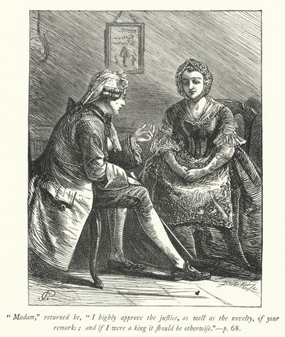 Ilustración para The Vicar of Wakefield de George John Pinwell