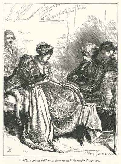 Ilustración para The Vicar of Wakefield de George John Pinwell