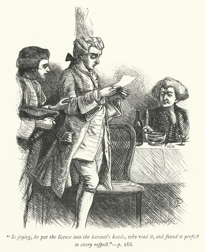 Ilustración para The Vicar of Wakefield de George John Pinwell