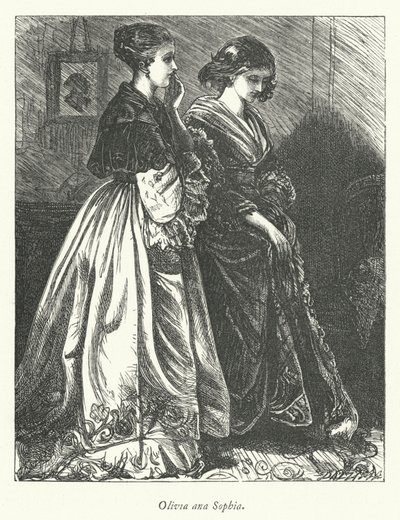 Ilustración para El vicario de Wakefield de George John Pinwell