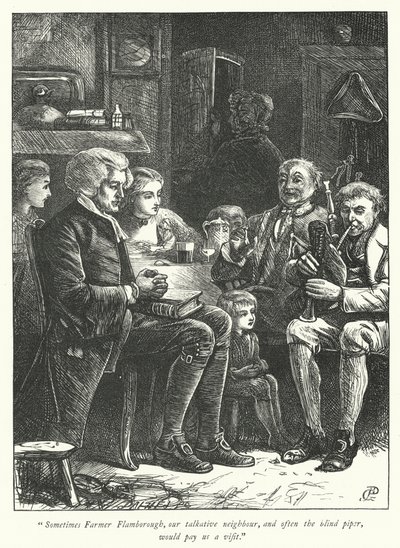 Ilustración para El vicario de Wakefield de George John Pinwell