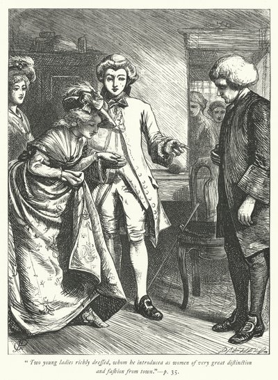 Ilustración para El vicario de Wakefield de George John Pinwell