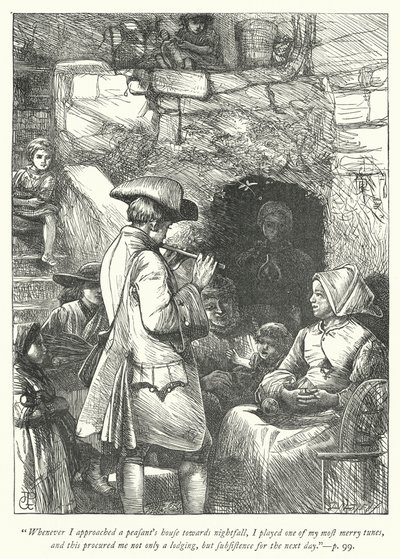 Ilustración para El Vicario de Wakefield (grabado) de George John Pinwell