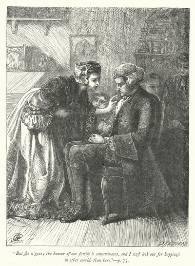 Ilustración para El vicario de Wakefield (grabado) de George John Pinwell