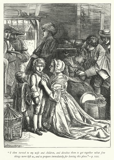 Ilustración para El vicario de Wakefield (grabado) de George John Pinwell