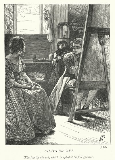 Ilustración para El vicario de Wakefield (grabado) de George John Pinwell