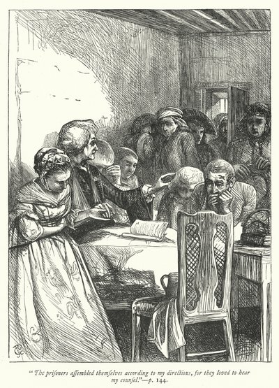Ilustración para El vicario de Wakefield (grabado) de George John Pinwell