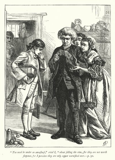 Ilustración para The Vicar of Wakefield de George John Pinwell