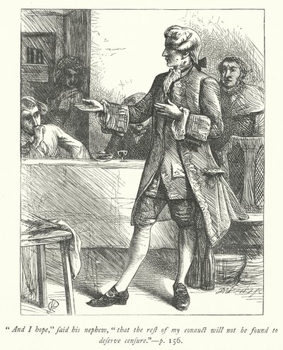 Ilustración para The Vicar of Wakefield de George John Pinwell