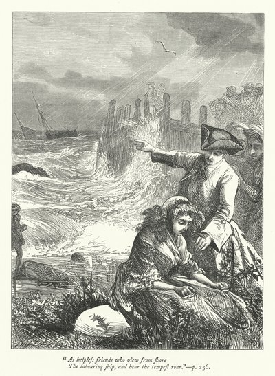 Ilustración para Threnodia Augustalis (grabado) de George John Pinwell