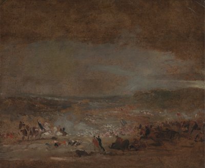 Estudio para "La batalla de Waterloo de George Jones