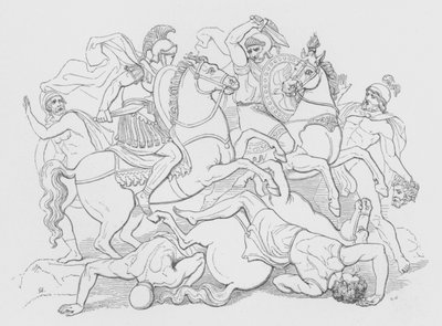 Batalla del Lago Regillus de George Junior Scharf