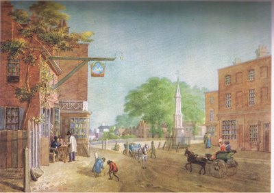 Pueblo de Tottenham en 1822 de George Junior Scharf