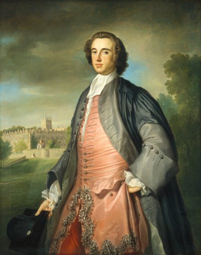 Un Graduado del Merton College, Oxford de George Knapton