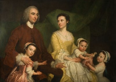 Dr. Samuel Wathen con su Esposa e Hijos de George Knapton