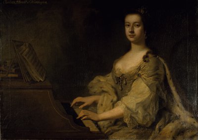 Retrato de Lady Charlotte Boyle, c.1748 de George Knapton
