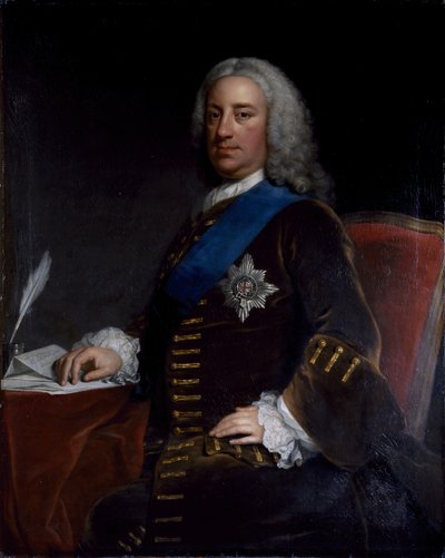 Retrato de William Cavendish, 3º Duque de Devonshire, finales de 1730-principios de 1740 de George Knapton