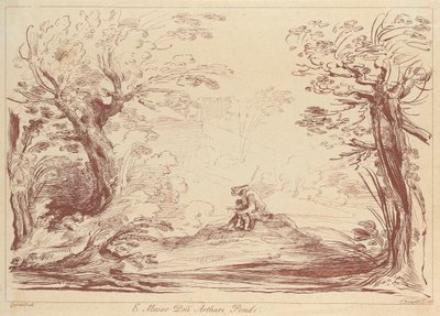 Sin título: Paisaje con figuras de George Knapton