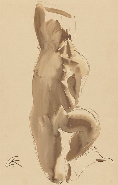 Estudio de desnudo de George Kolbe