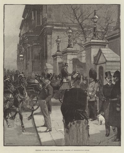 Enfermedad del Príncipe Jorge de Gales, visitantes en Marlborough House de George L. Seymour