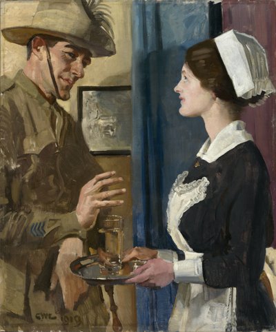 El soldado y la doncella de George Lambert