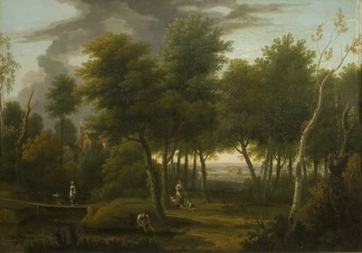 Paisaje boscoso de George Lambert