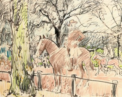 Don Roberto Cunninghame Graham en Rotten Row, Hyde Park de George Leslie Hunter
