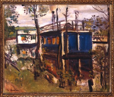 Casas Flotantes, Loch Lomond de George Leslie Hunter