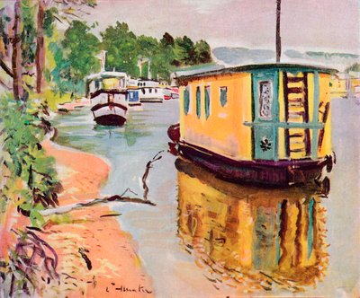 Casas flotantes, Loch Lomond de George Leslie Hunter