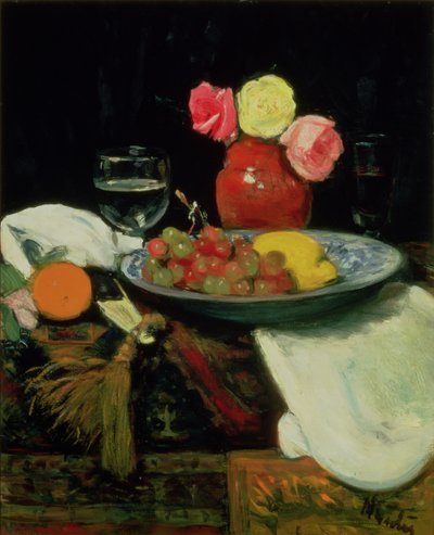 Naturaleza muerta - Rosas de George Leslie Hunter