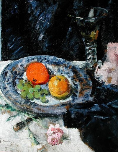 Naturaleza muerta con frutas de George Leslie Hunter