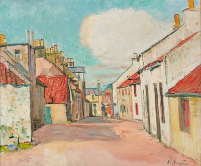Escena de calle, Largo de George Leslie Hunter