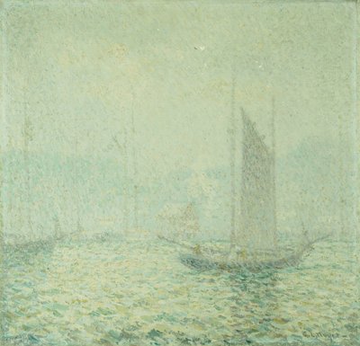 Harbor Mist (óleo sobre lienzo) de George Loftus Noyes
