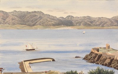 Bahía de Rosia, Gibraltar y Algeciras, España de George Lothian Hall