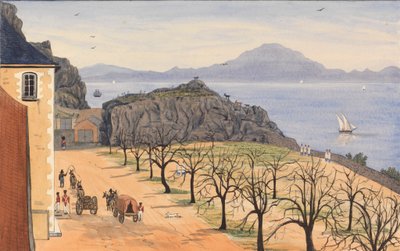 Las montañas de África, desde el hospital de Gilbraltar de George Lothian Hall