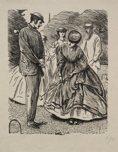 Cómo no jugar el juego, 1865 de George Louis Palmella Busson Du Maurier