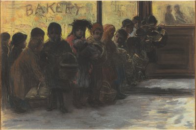 Fila de pan de George Luks
