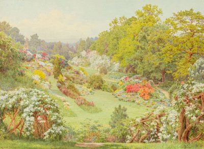 Flores de primavera (acuarela) de George Marks