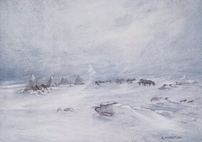 Una tormenta en la barrera, ilustración de 