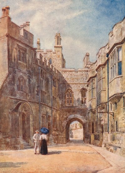 La Puerta Normanda (litografía en color) de George Moore Henton