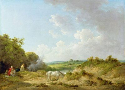 Un campamento gitano de George Morland