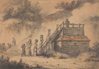 Un horno de lúpulo de George Morland