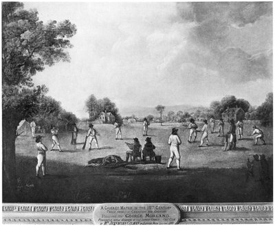 Un partido de cricket, siglo XVIII 1912 de George Morland