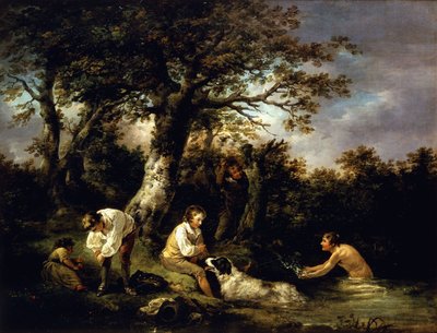 Niños bañándose de George Morland