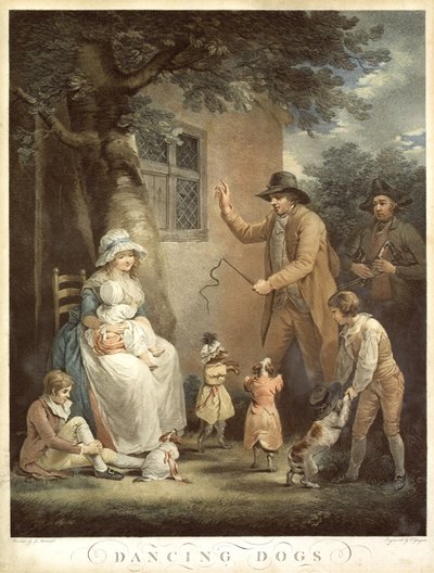 Perros bailando, c. 1800 de George Morland